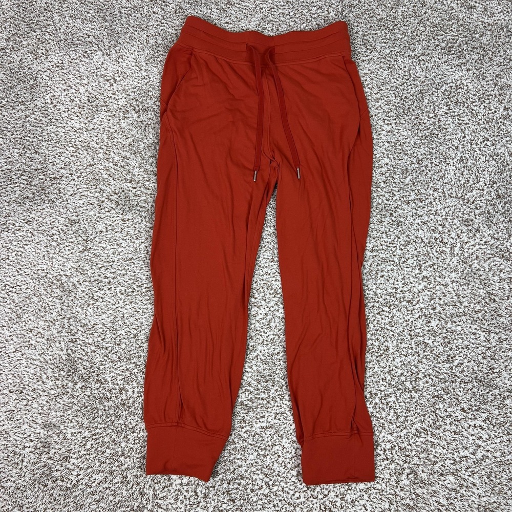 Lululemon Pants Womens 6 Orange Jogger Align High Rise Crop Pockets Yoga Gym